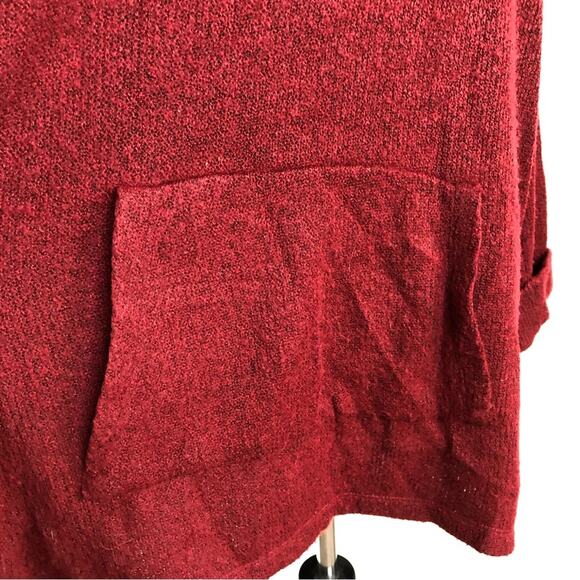 Soft Surroundings deep red slit collar tunic sweater size 1X - Picture 7 of 14